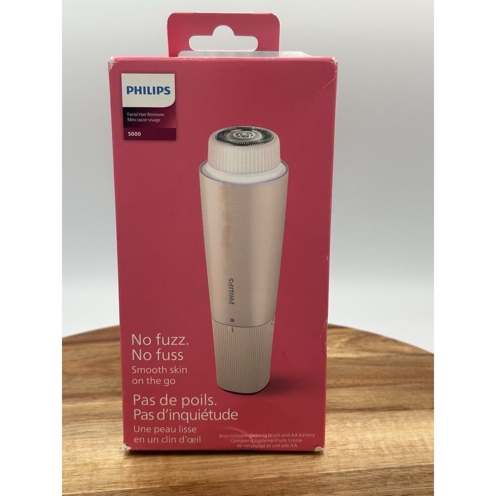 Philips Facial Hair Remover 5000 Series Pink Cordless & Compact Model BRR454/00